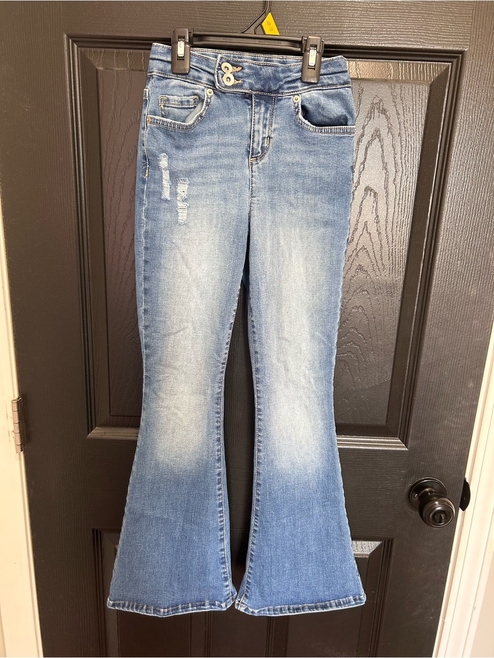 Sugar and jade Light Blue Flare Women's Jeans - Classic Stretch Denim